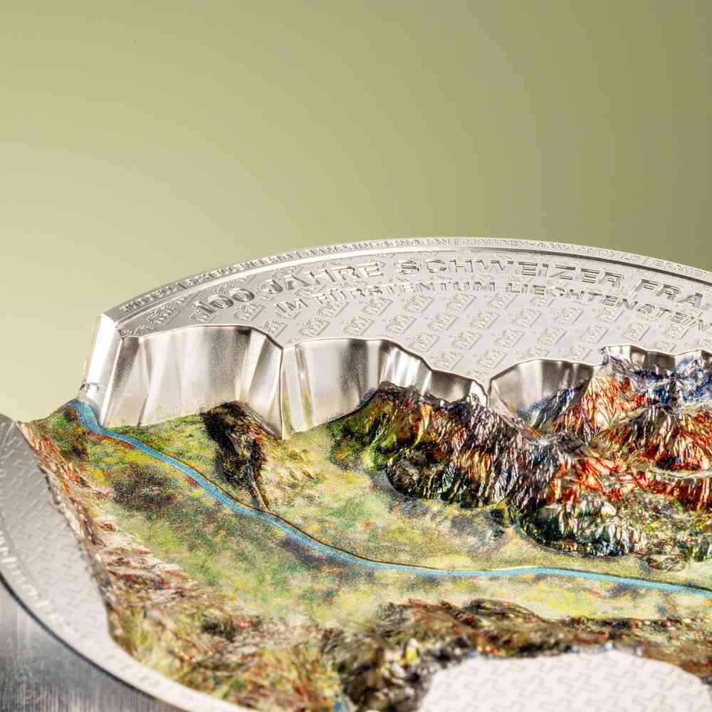 100 YEARS SWISS FRANC IN LIECHTENSTEIN 1 kg kilo Silver Coin 100 Francs Liechtenstein 2024 - PARTHAVA COIN