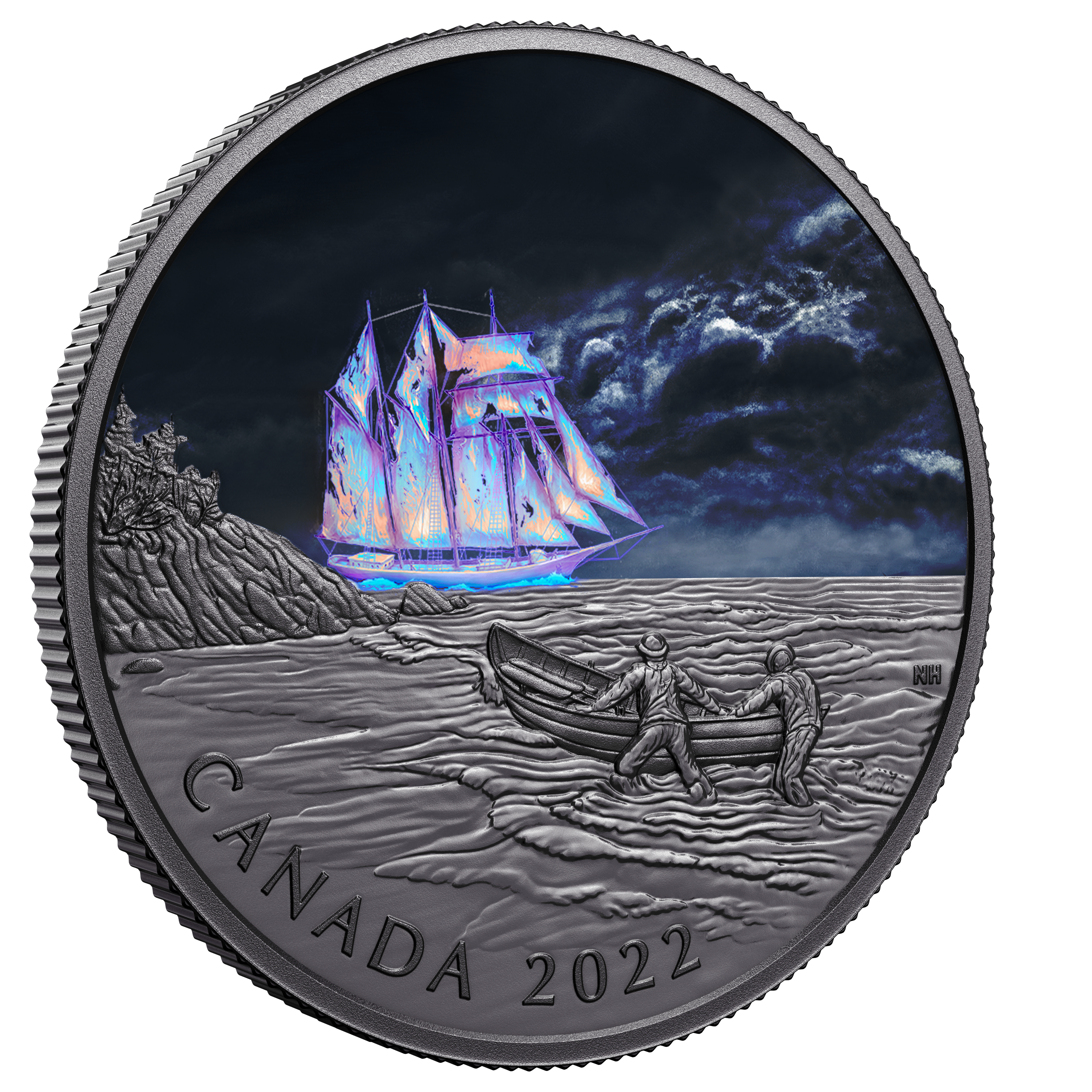 CANADIAN GHOST SHIP Silver Coin $50 Canada 2022