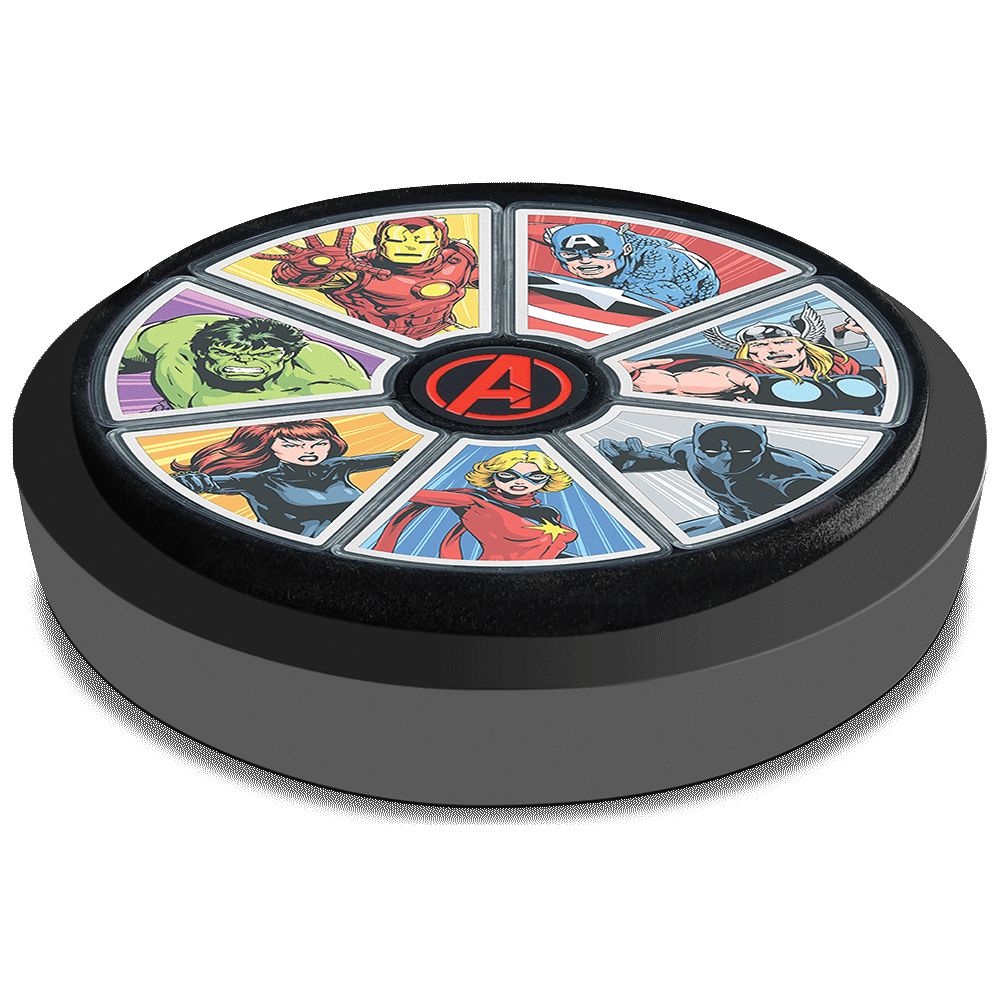 CAPTAIN AMERICA Marvel Avengers 60th Anniversary 1 Oz Silver Coin $2 Niue 2023 - Parthava Coin