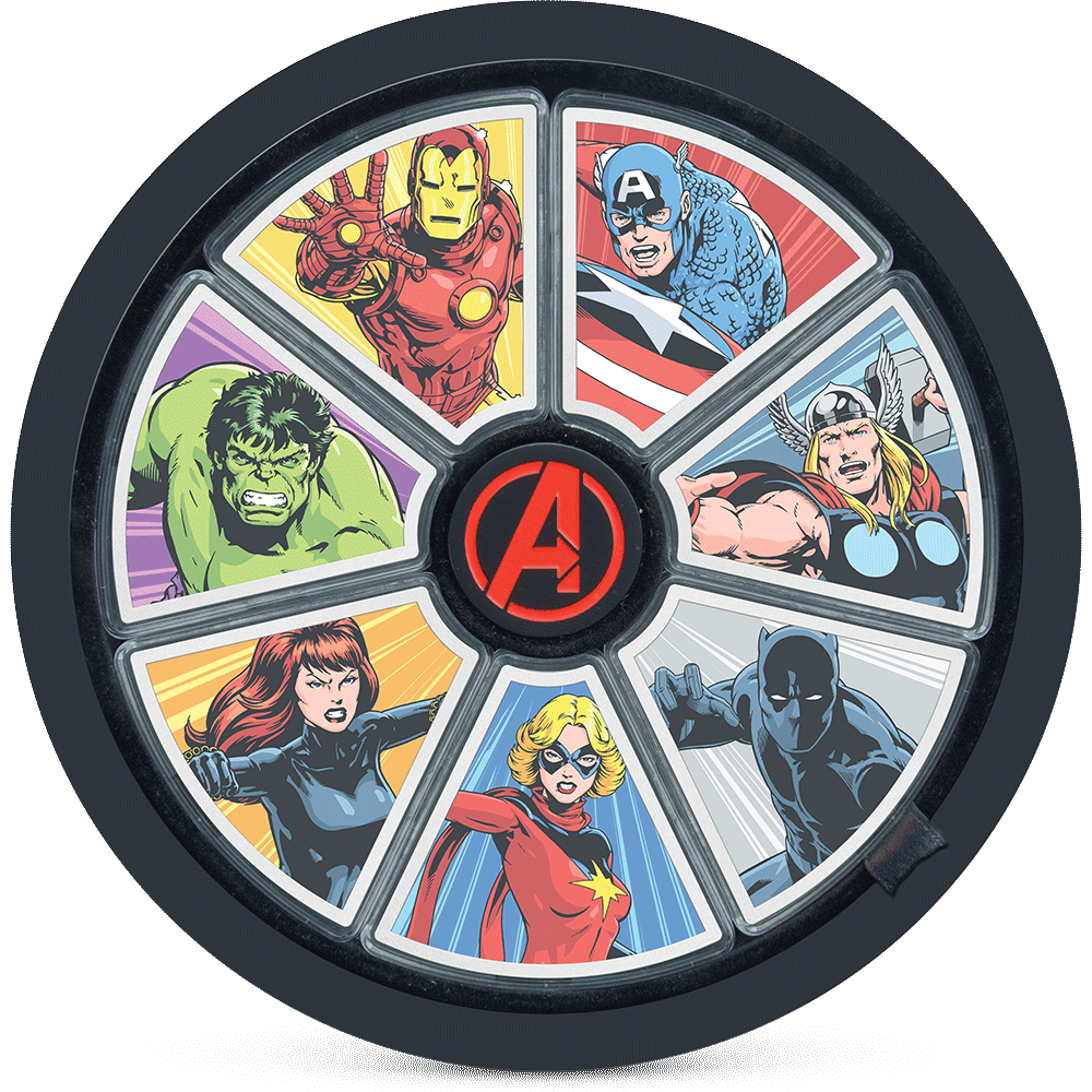 CAPTAIN AMERICA Marvel Avengers 60th Anniversary 1 Oz Silver Coin $2 Niue 2023 - Parthava Coin