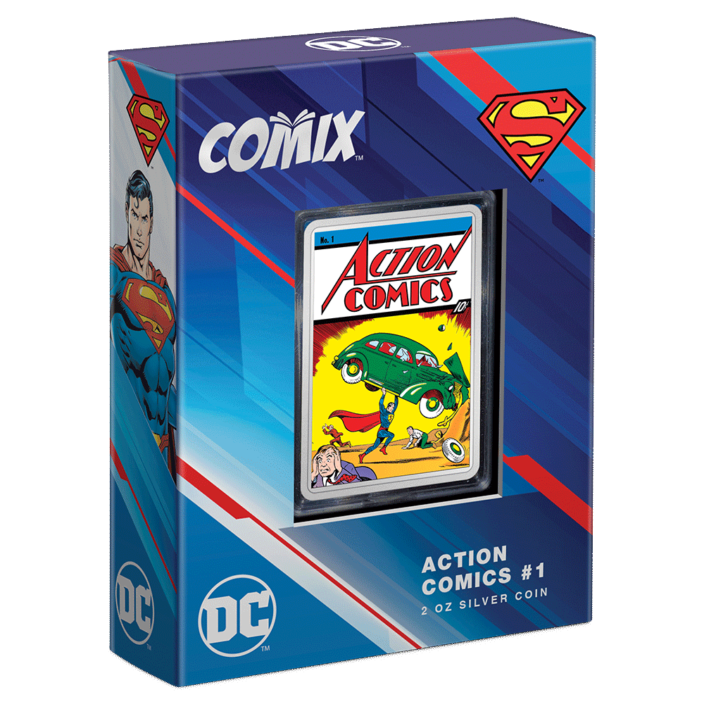 COMIX™ Action Comics #1 2 Oz Silver Coin