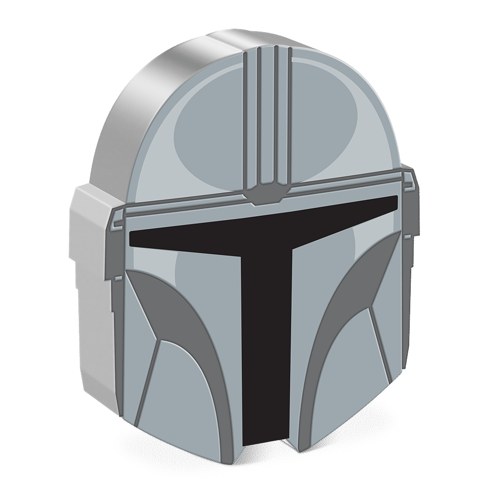 DIN DJARIN HELMET Mandalorian 1 Oz Silver Coin $2 Niue 2023 - PARTHAVA COIN