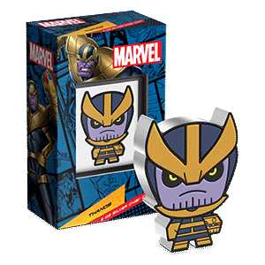 THANOS Mega Chibi Marvel 2 Oz Silver Coin $5 Niue 2023 - Parthava Coin