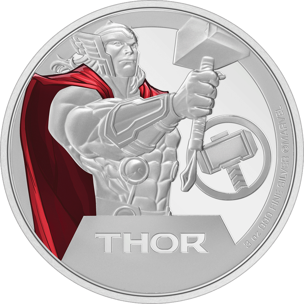 THOR Marvel 3 Oz Silver Coin $10 Niue 2023 - PARTHAVA COIN