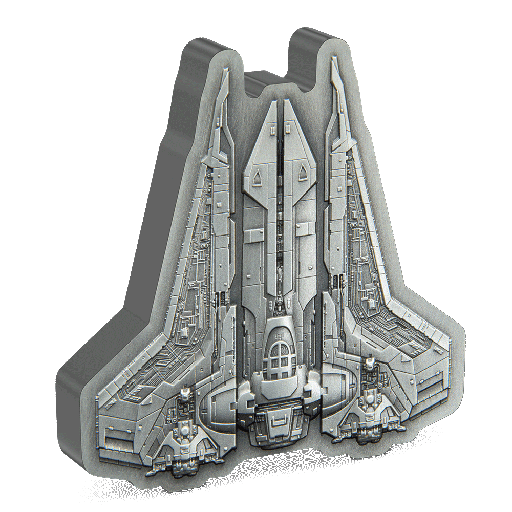 BO-KATAN S GAUNTLET STARFIGHTER Star Wars 3 Oz Silver Coin $10 Niue 2023 - PARTHAVA COIN