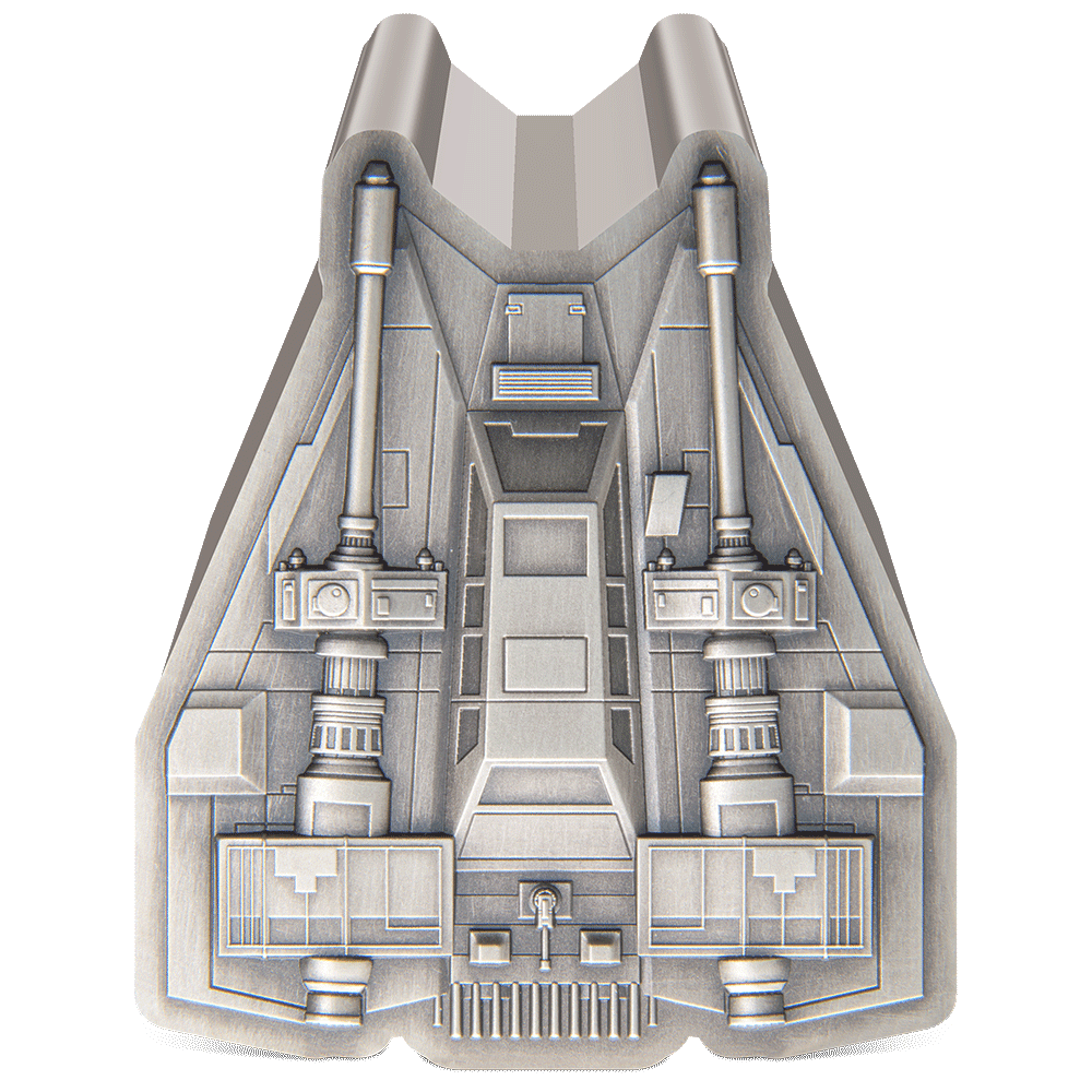 SNOWSPEEDER Mandalorian Vehicles 1 Oz Silver Coin $2 Niue 2023