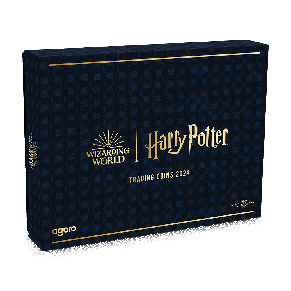 HARRY POTTER MYSTERY BOX Trading Coins Sealed Box 2 Coins Niue 2024