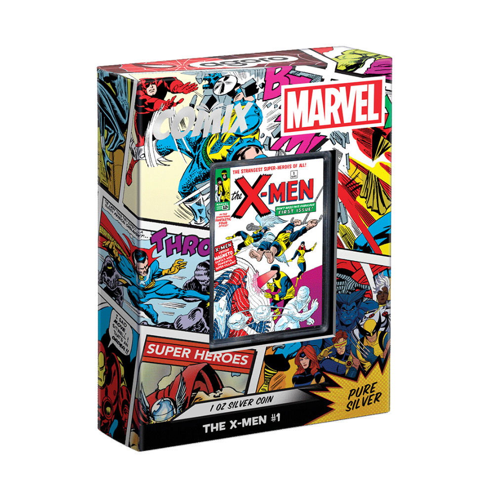 X-MEN 1 Marvel Comix 1 Oz Silver Coin $2 Niue 2024 - PARTHAVA COIN