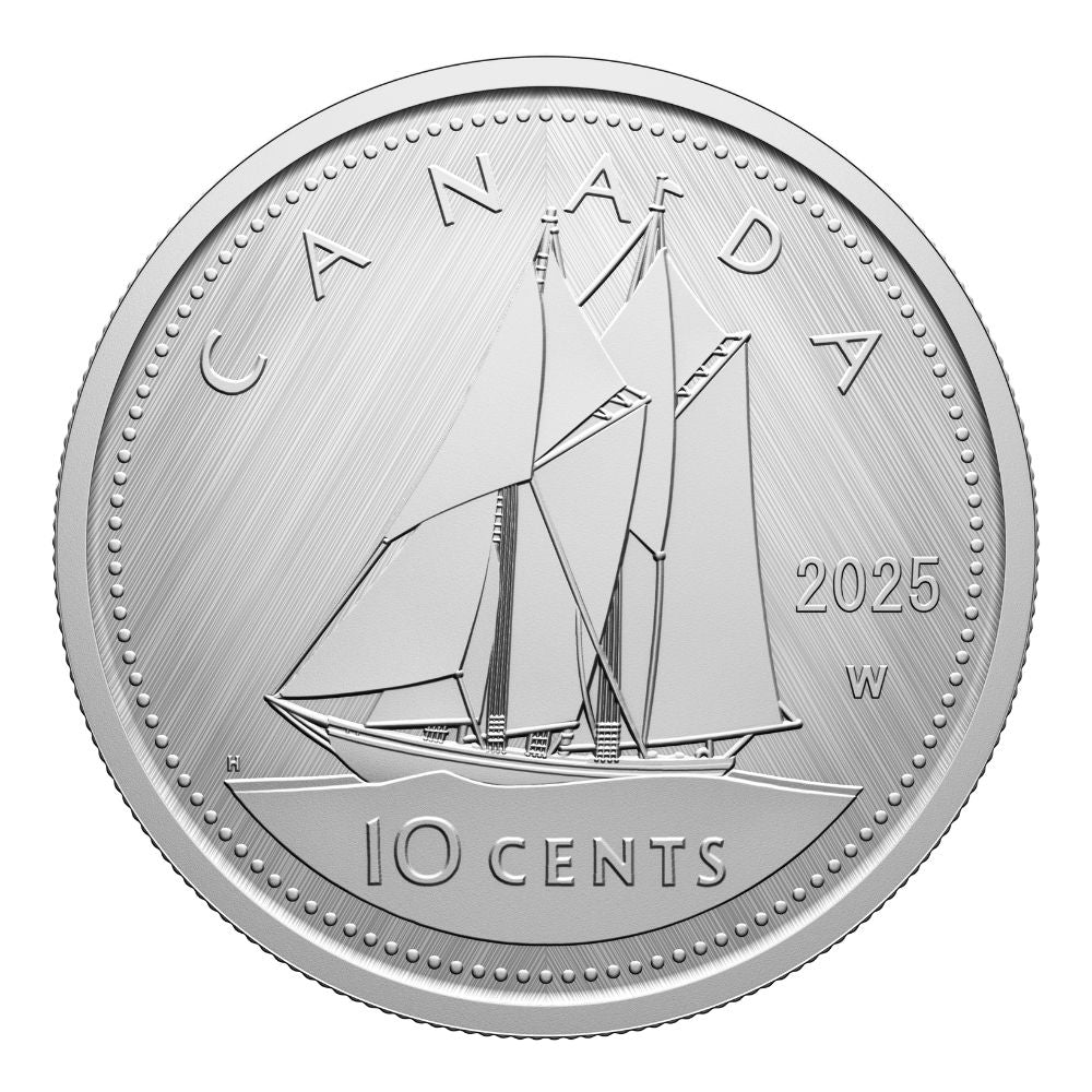 W Mint Mark Bluenose 1 Oz Silver Coin Canada 2025 - PARTHAVA COIN