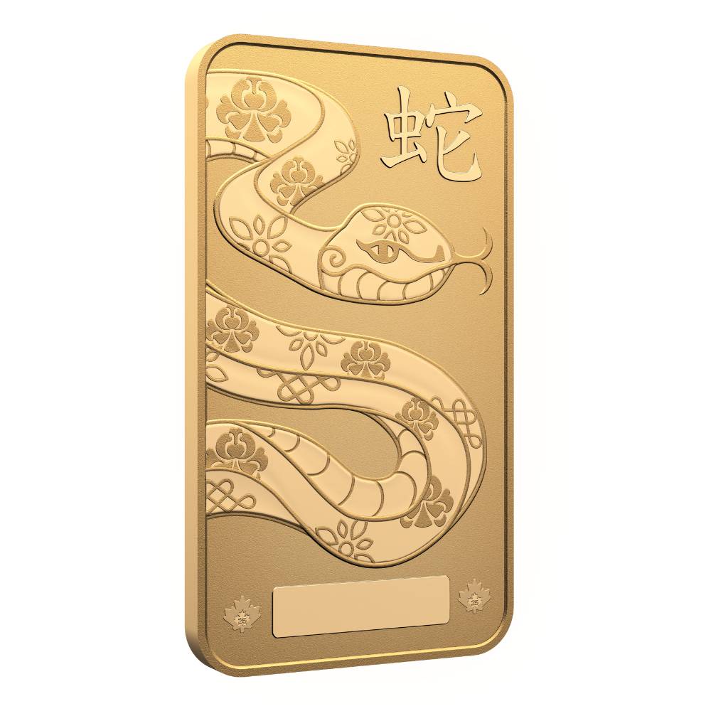 2025 Lunar Year of the Snake – 10 g 99.99% Pure Gold Bar (Premium Bullion) - PARTHAVA COIN