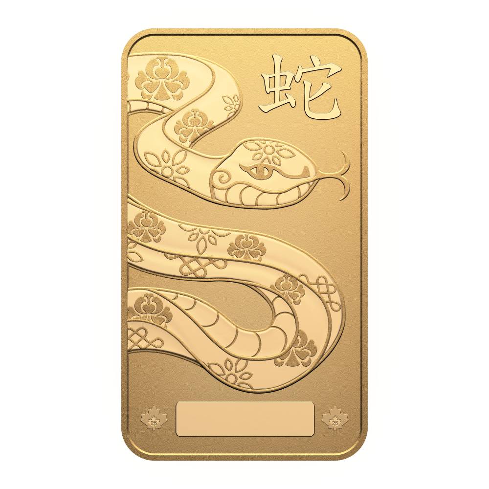 2025 Lunar Year of the Snake – 10 g 99.99% Pure Gold Bar (Premium Bullion) - PARTHAVA COIN