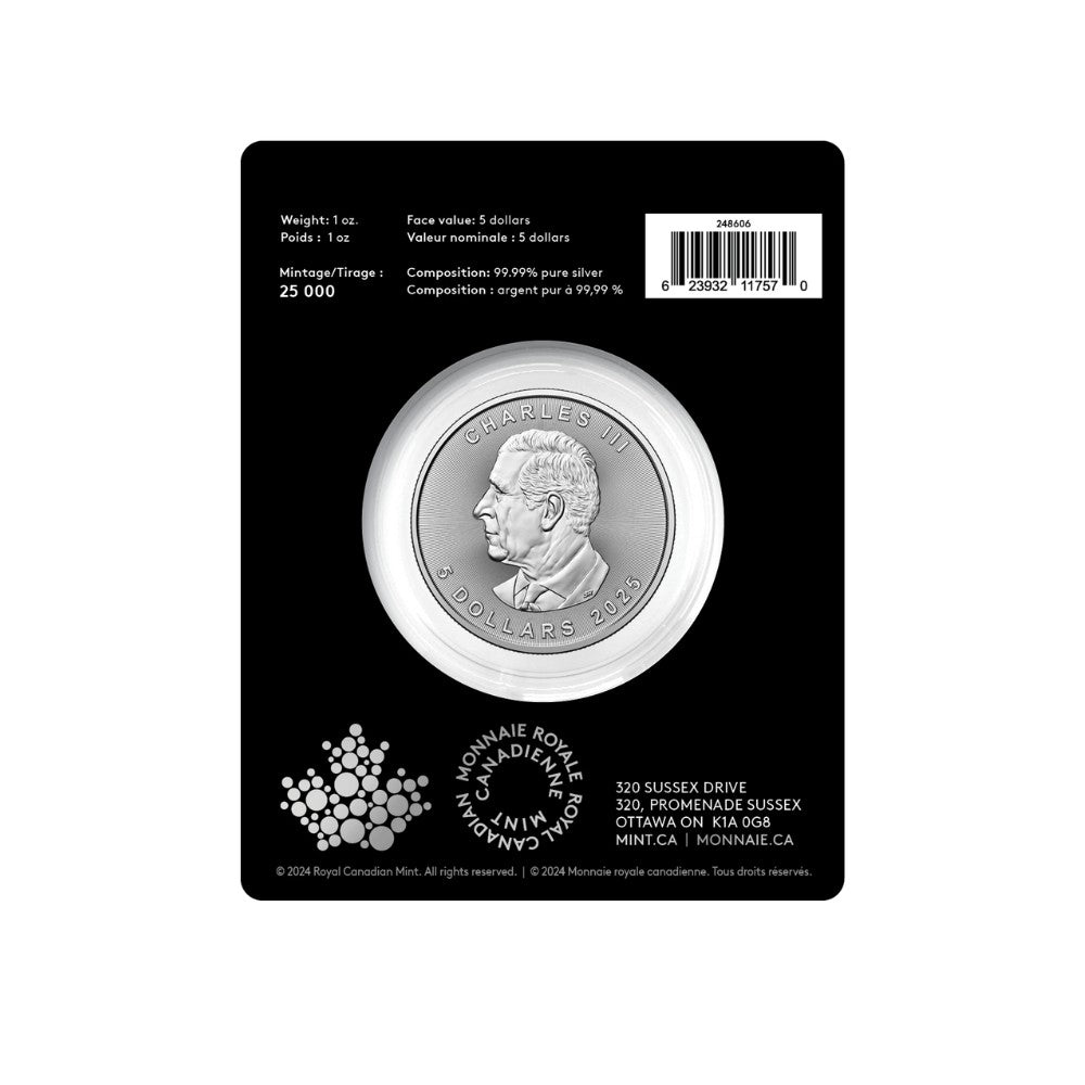 1-oz. 99.99% Pure Silver Coin Treasured Silver Maple Leaf: Polar Bears Privy Mark (Premium Bullion) - PARTHAVA COIN