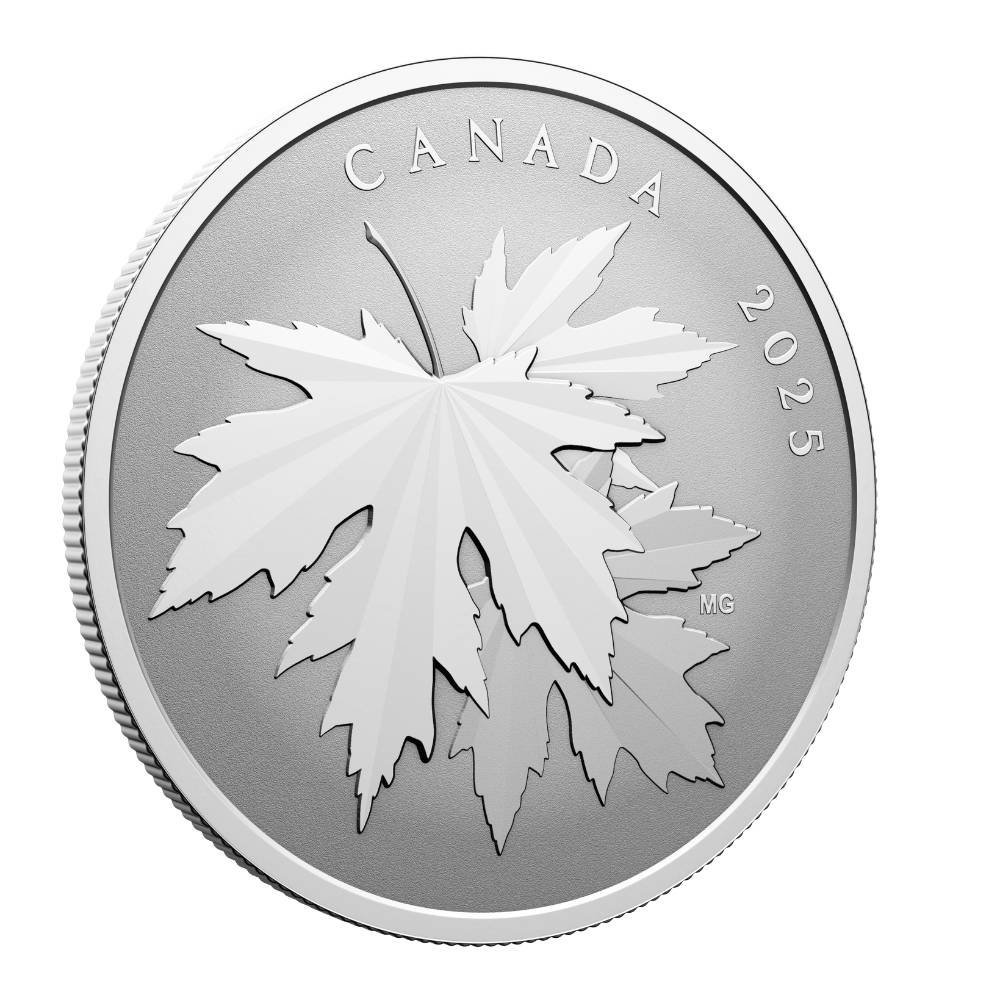 Gleaming Maple Leaves 1/2 Oz Fine Silver Coin $10 Canada 2025 - PARTHAVA COIN