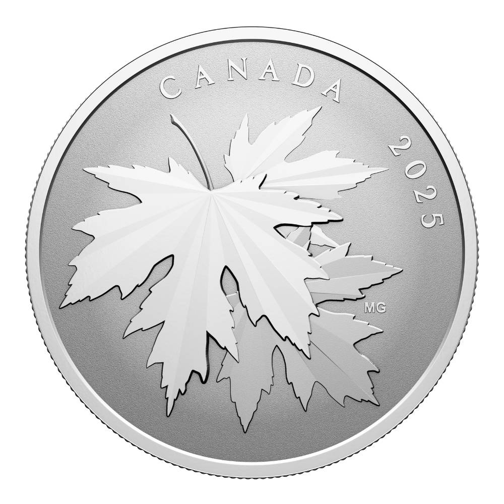 Gleaming Maple Leaves 1/2 Oz Fine Silver Coin $10 Canada 2025 - PARTHAVA COIN