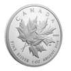 Triple Maple 1 Oz Fine Silver Coin Canada 2025 reverse oblique - Royal Canadian Mint