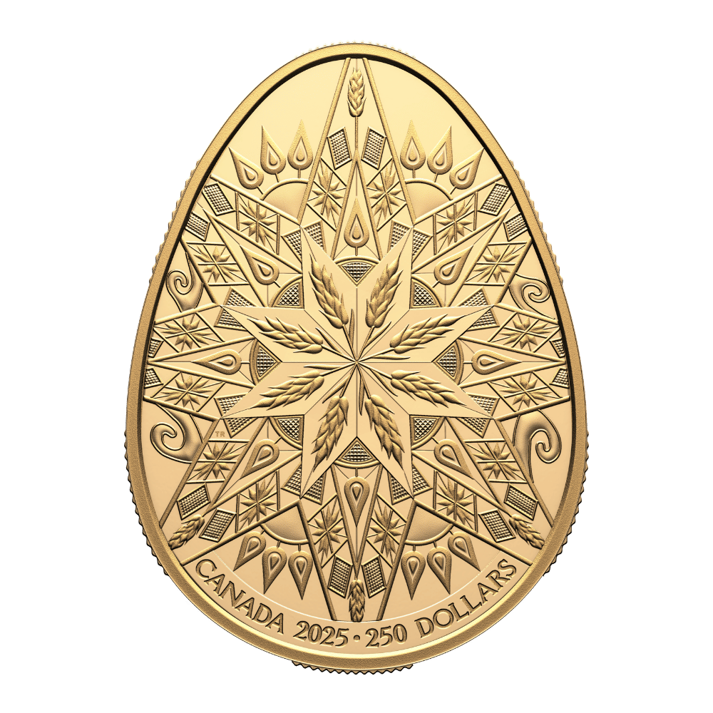 Pysanka Pure Gold Coin Canada 2025 - PARTHAVA COIN