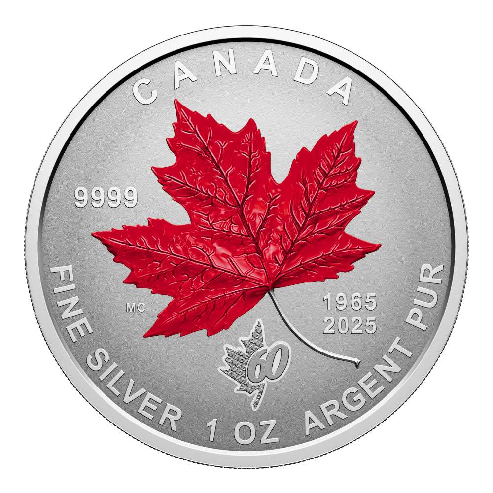 60th Anniversary of Canada’s Flag Fractional Set Silver Coins Canada 2025 - ROYAL CANADIAN MINT