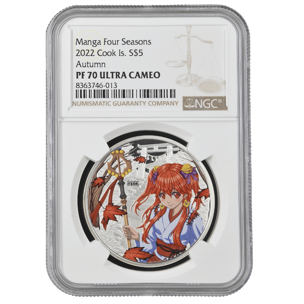 Autumn Manga 1 Oz Silver Coin - PF 70 ULTRA CAMEO - PARTHAVA COIN