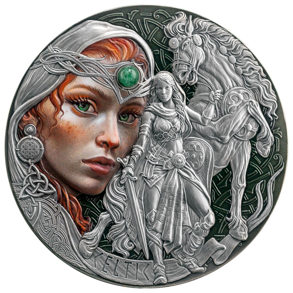 CELTIC Femina Bellator 2 Oz Silver Coin - PARTHAVA COIN