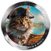 PIRATE CAT AI-NIMALS 1 Oz Silver Coin 1000 Francs Cameroon 2025 - PARTHAVA COIN