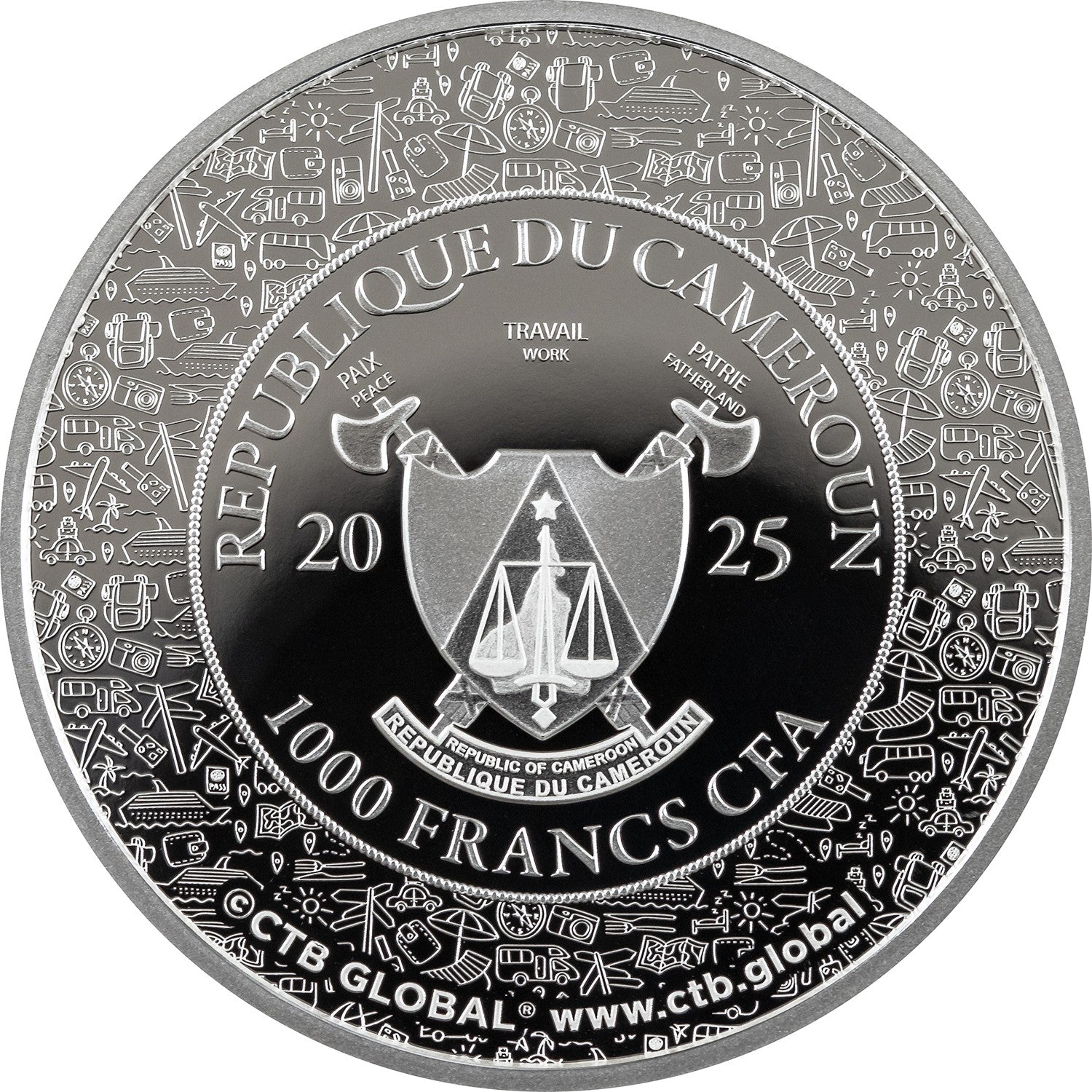 MACHU PICCHU Journey of Lifetime 1 Oz Silver Coin 1000 Francs Cameroon 2025 - PARTHAVA COIN