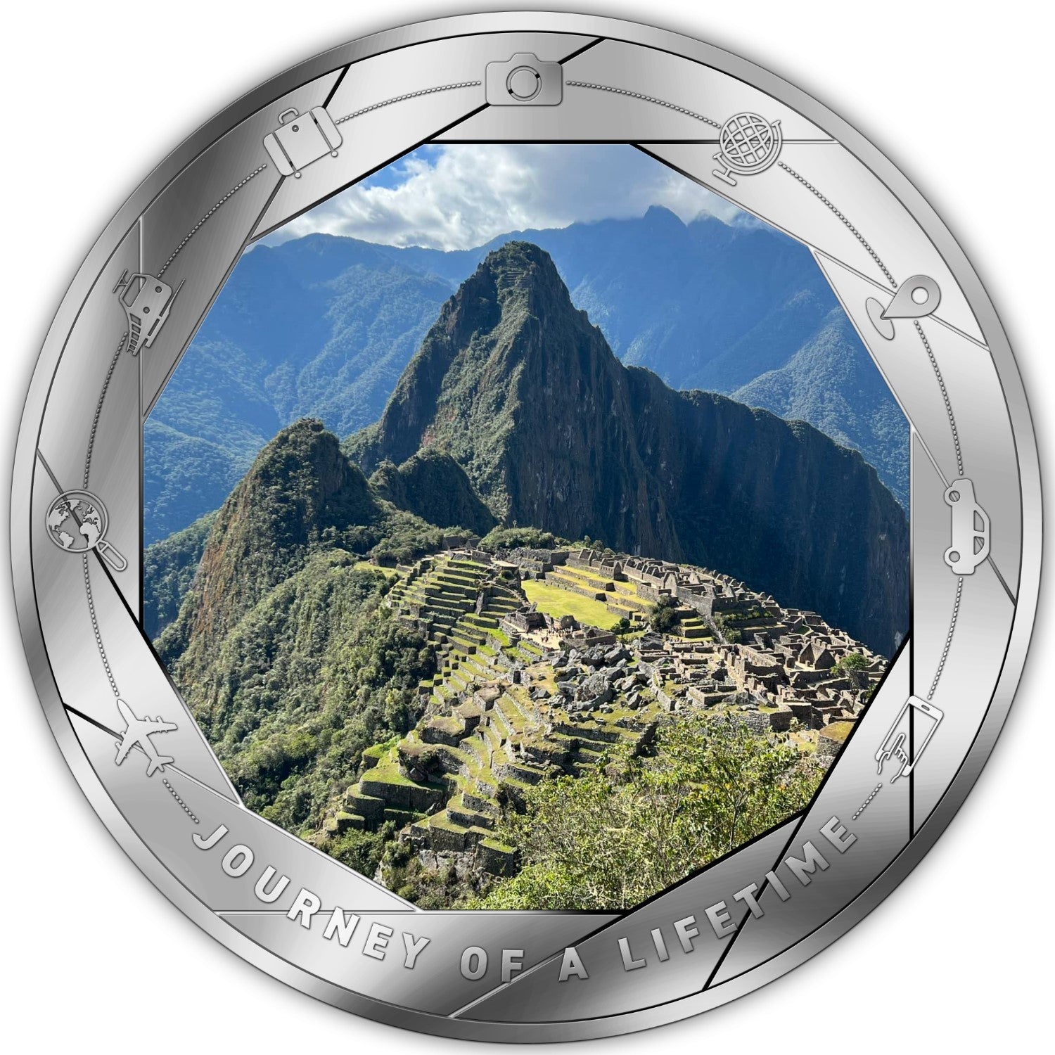 MACHU PICCHU Journey of Lifetime 1 Oz Silver Coin 1000 Francs Cameroon 2025 - PARTHAVA COIN