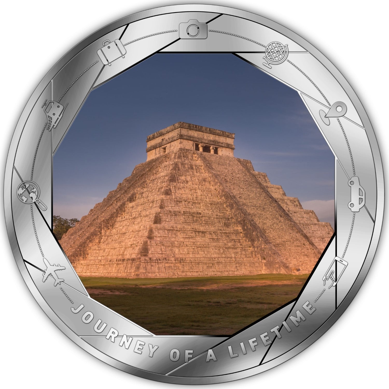 CHICHEN ITZA Journey of Lifetime 1 Oz Silver Coin 1000 Francs Cameroon 2025 - PARTHAVA COIN