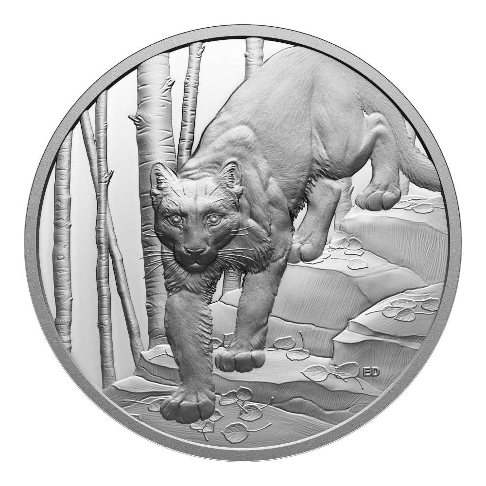 COUGAR Great Hunters 1 oz Silver Coin $20 Canada 2024 - ROYAL CANADIAN MINT