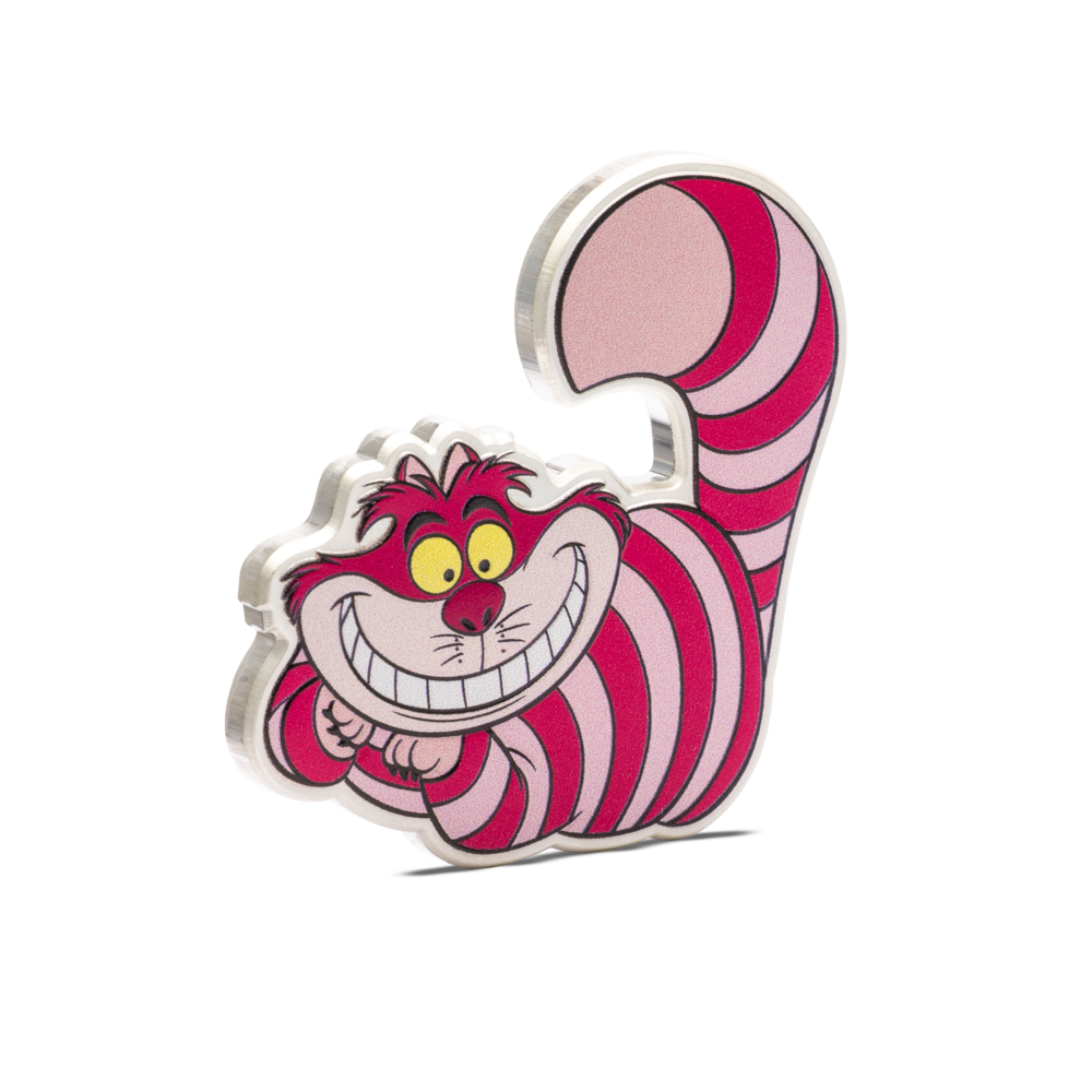 CHESHIRE CAT Disney Alice in Wonderland 2 Oz Silver Coin $3 Niue 2025 - PARTHAVA COIN