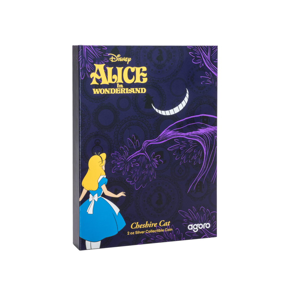 CHESHIRE CAT Disney Alice in Wonderland 2 Oz Silver Coin $3 Niue 2025 - PARTHAVA COIN