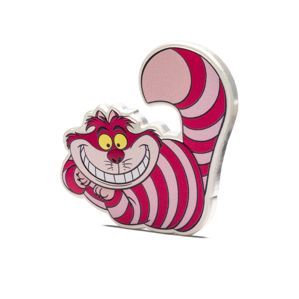 CHESHIRE CAT Disney Alice in Wonderland 2 Oz Silver Coin $3 Niue 2025 - PARTHAVA COIN