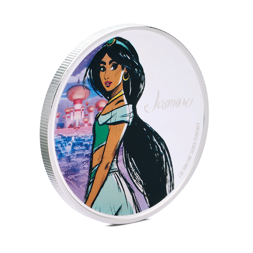 JASMINE Disney Princess 1 Oz Silver Coin $2 Niue 2024 - PARTHAVA COIN