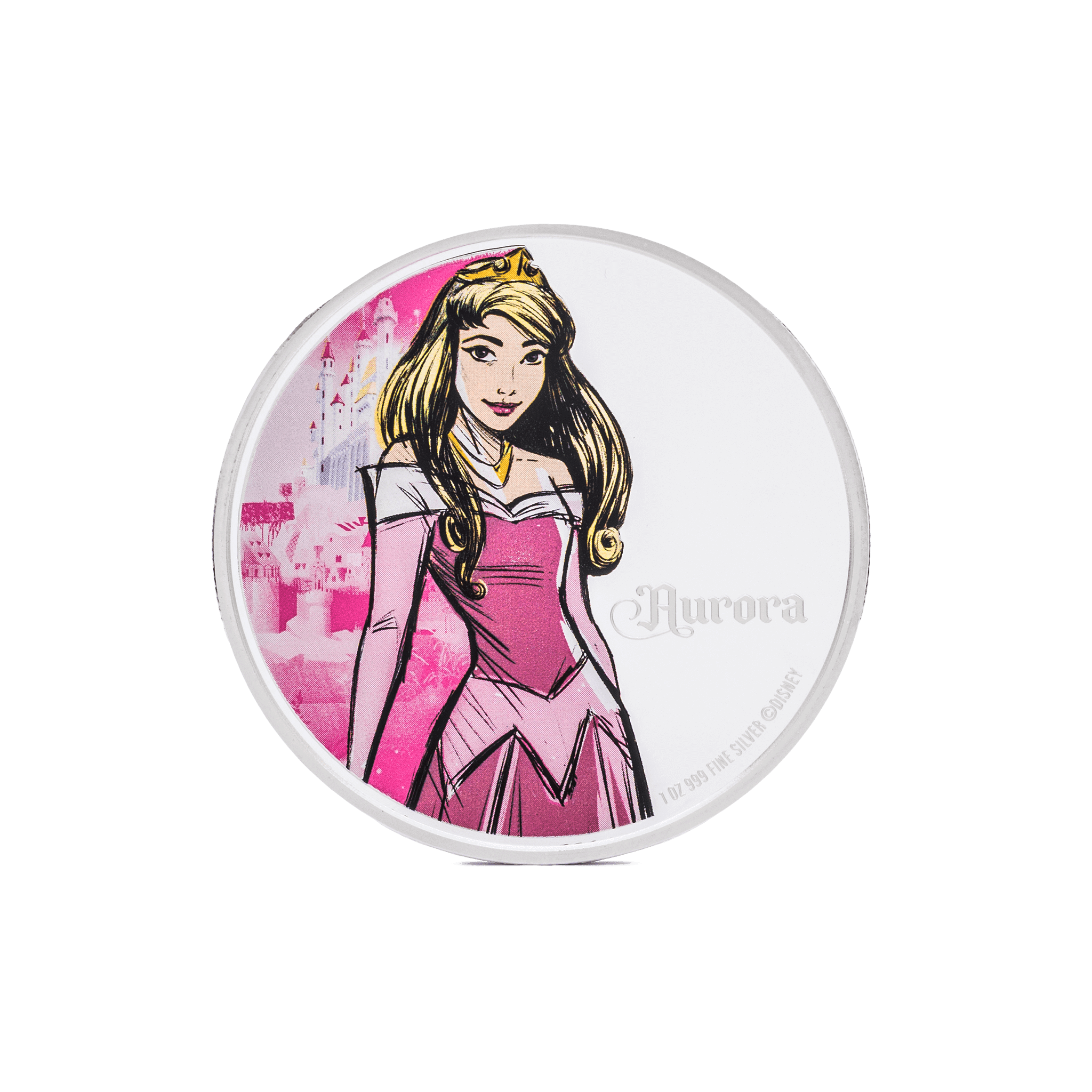 AURORA Disney Princess 1 Oz Silver Coin $2 Niue 2024 - Parthava Coin