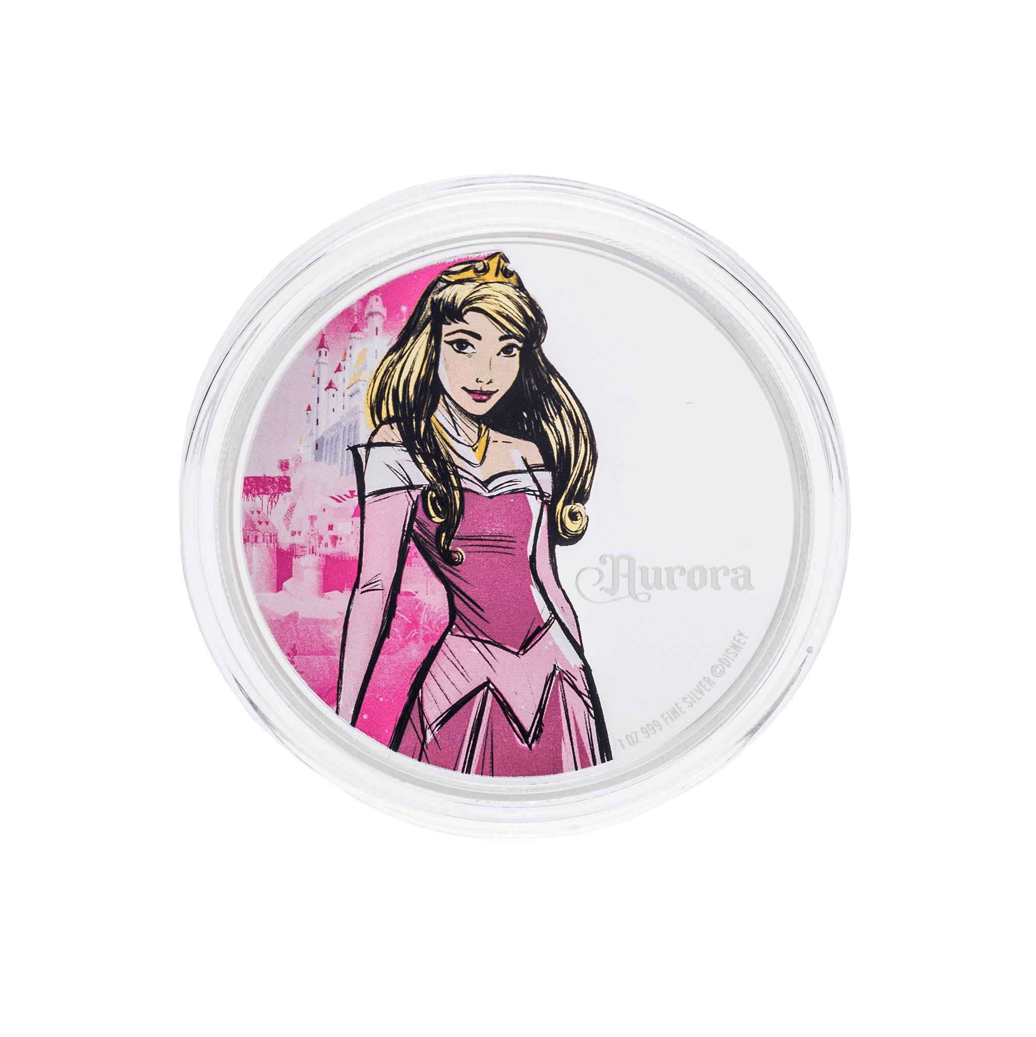 AURORA Disney Princess 1 Oz Silver Coin $2 Niue 2024 - Parthava Coin