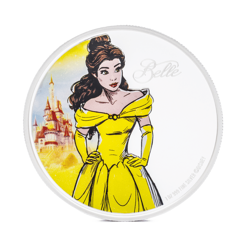 BELLE Disney Princess 1 Oz Silver Coin $2 Niue 2024 - PARTHAVA COIN