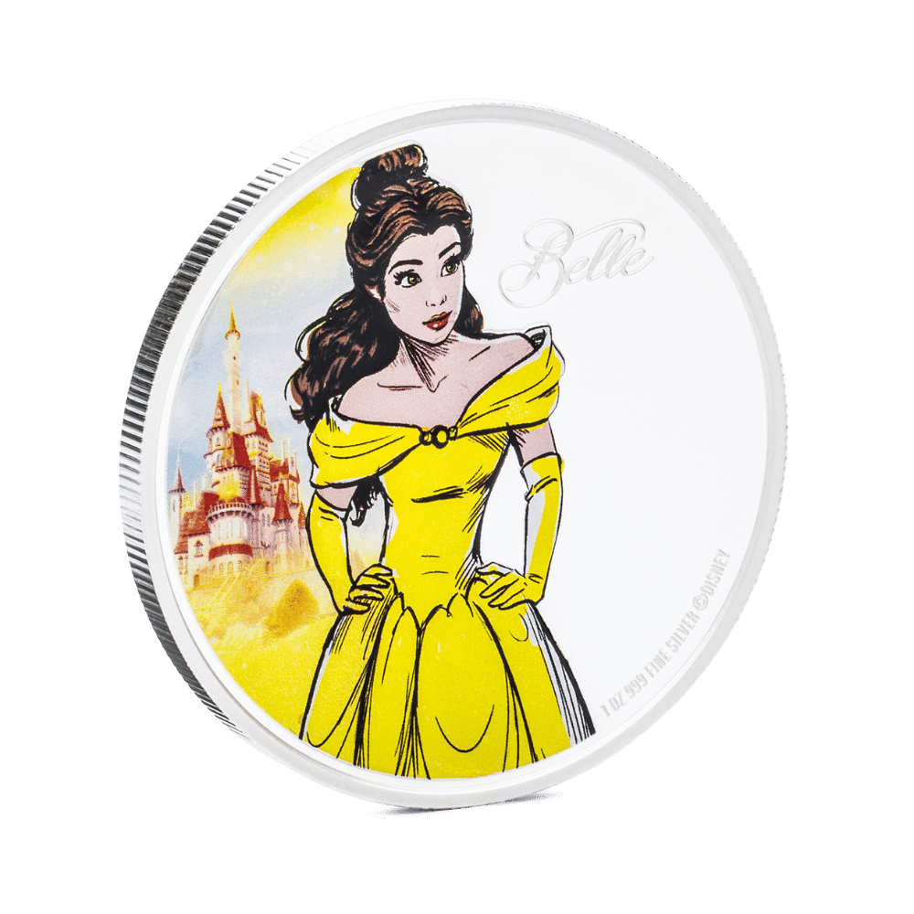 BELLE Disney Princess 1 Oz Silver Coin $2 Niue 2024 - PARTHAVA COIN