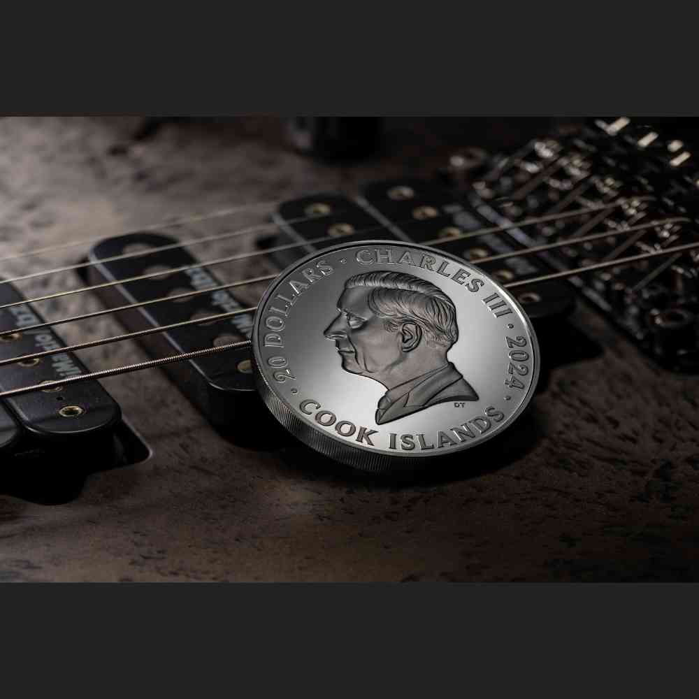 EDDIE Iron Maiden Best of Eddie 3 Oz Silver Coin $20 Cook Islands 2024