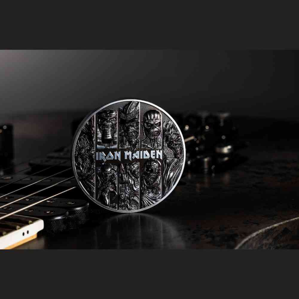 EDDIE Iron Maiden Best of Eddie 3 Oz Silver Coin $20 Cook Islands 2024