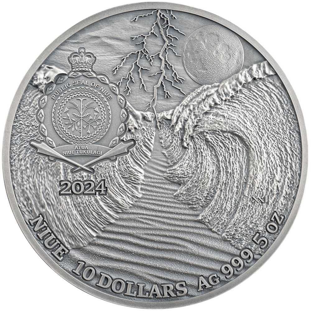 EXODUS Fundamental Stories of the Bible 5 Oz Silver Coin $10 Niue 2024 - PARTHAVA COIN