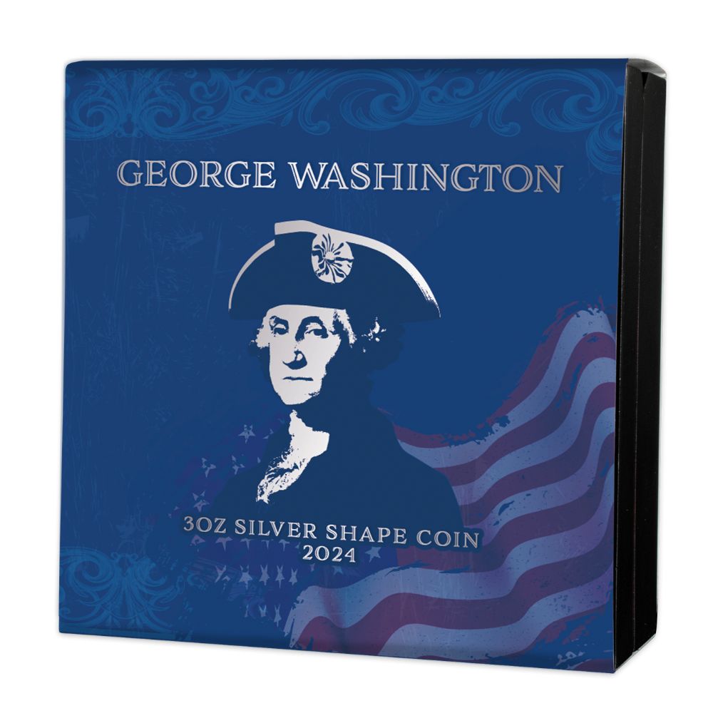 GEORGE WASHINGTON 3 Oz Silver Coin - PARTHAVA COIN