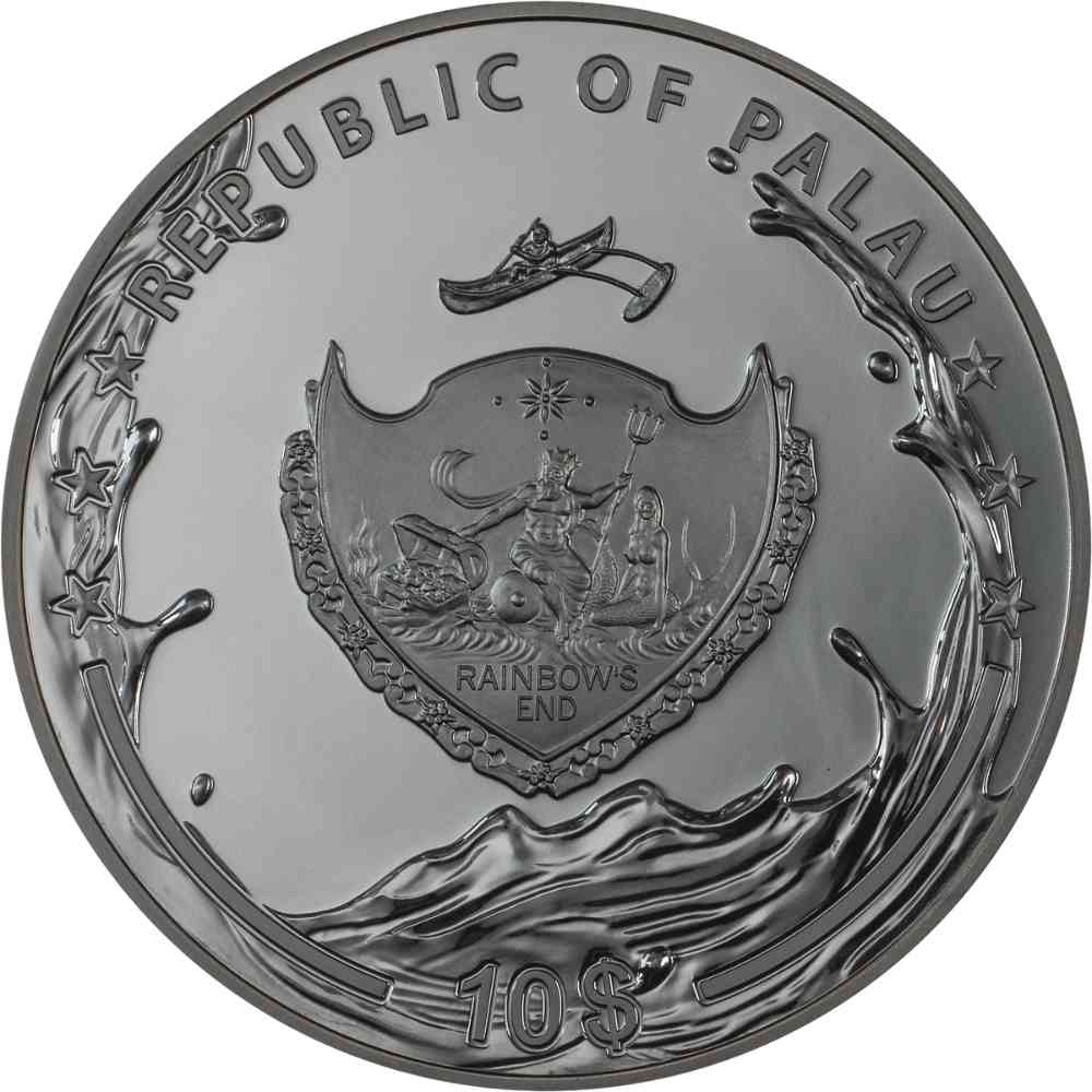 GODDESS OF WATER Greek Mythology 2 Oz Silver Coin $10 Palau 2024