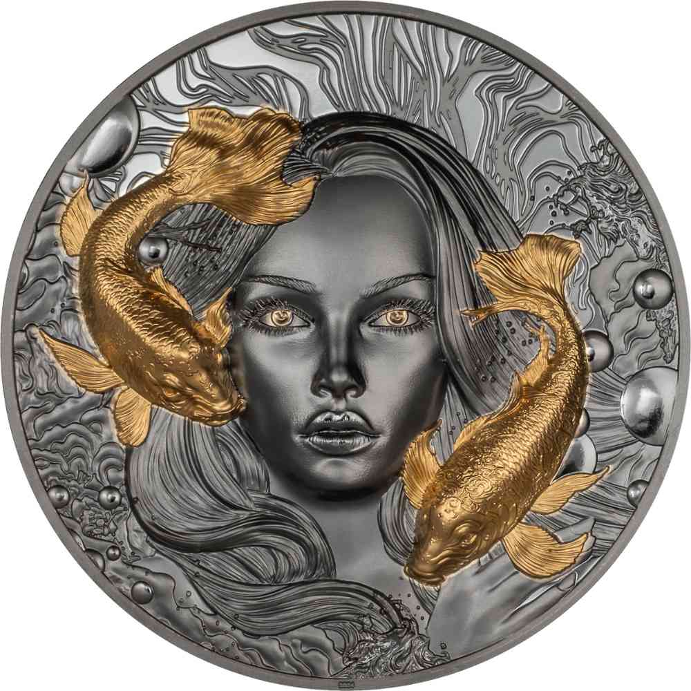 Goddess of water greek mythology 2 oz Silver coin - PARTHAVA COIN