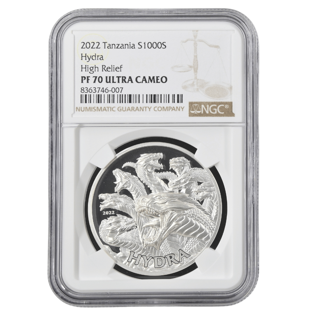 Hydra Mythical Creatures 1 Oz Silver Coin - PF 70 ULTRA CAMEO - PARTHAVA COIN