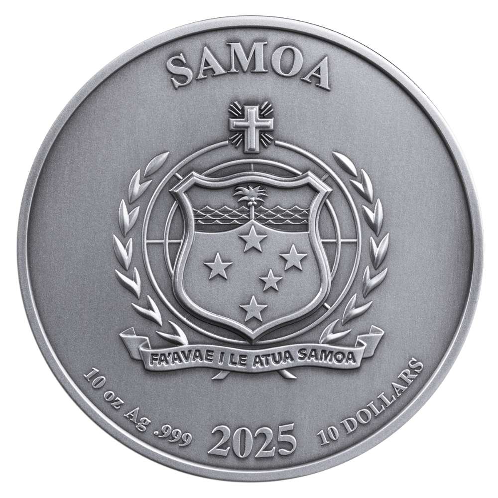 LAST SON OF KRYPTON Superman 10 Oz Silver Coin $10 Samoa 2025 - PARTHAVA COIN