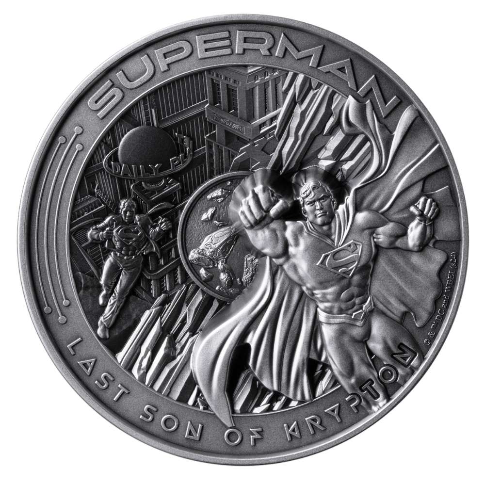 LAST SON OF KRYPTON Superman 10 Oz Silver Coin $10 Samoa 2025 - PARTHAVA COIN