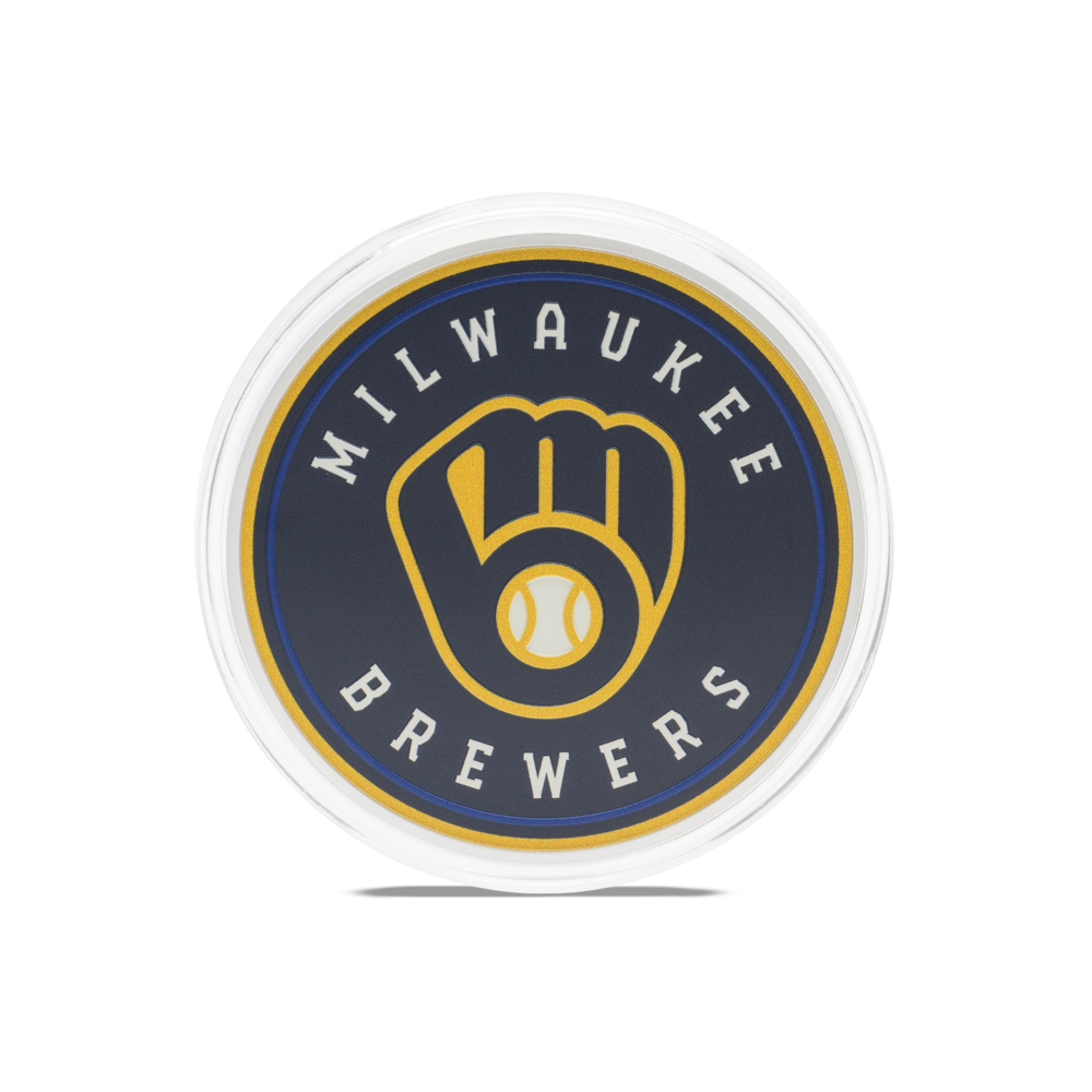 MILWAUKEE BREWERS® Major League Baseball® 3 Oz Silver Coin - PARTHAVA COIN