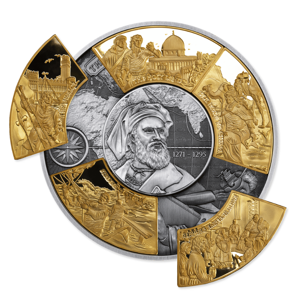 Marco Polo 5 Oz Silver Puzzle Coin 2025 - PARTHAVA COIN