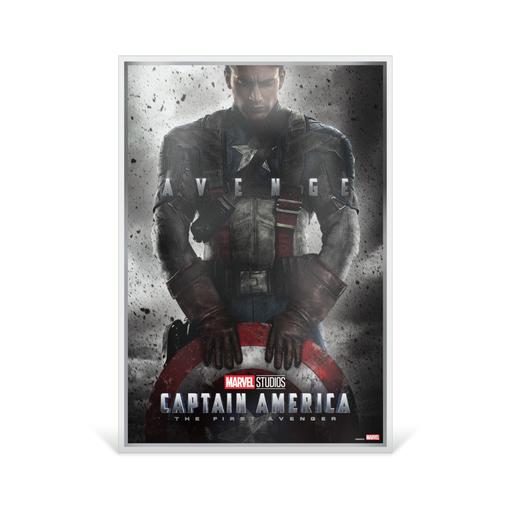 CAPTAIN AMERICA Infinity Saga Foil Silver Note $2 Niue 2025 - PARTHAVA COIN