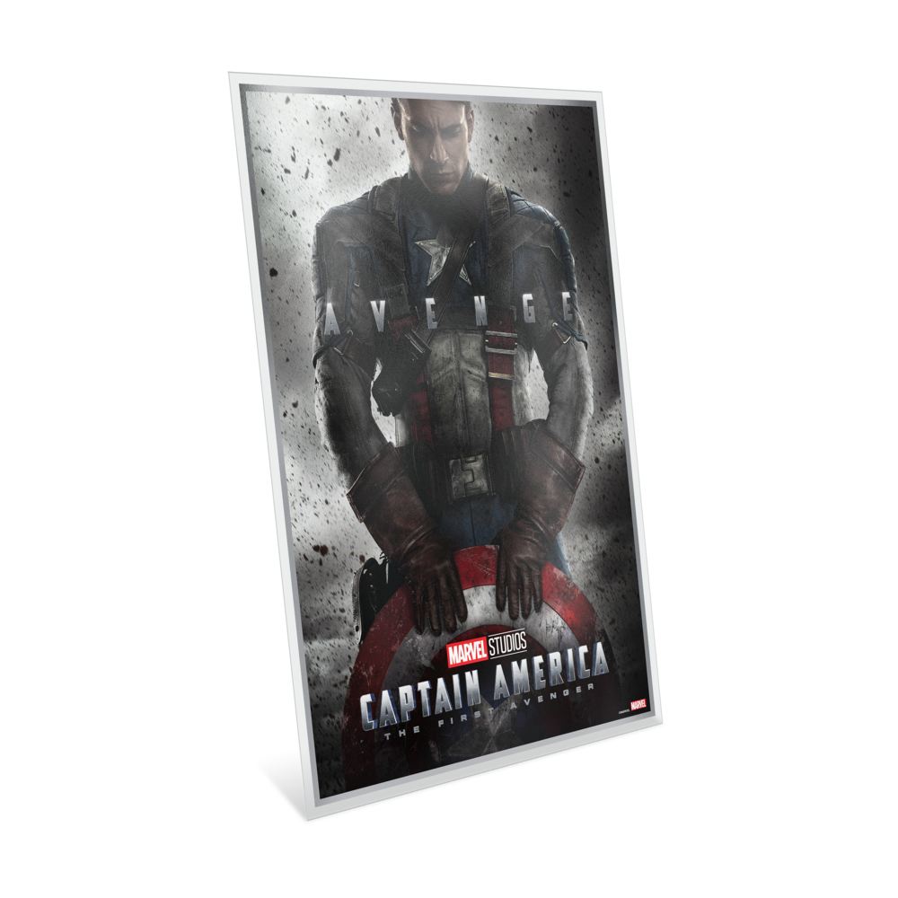 CAPTAIN AMERICA Infinity Saga Foil Silver Note $2 Niue 2025 - PARTHAVA COIN