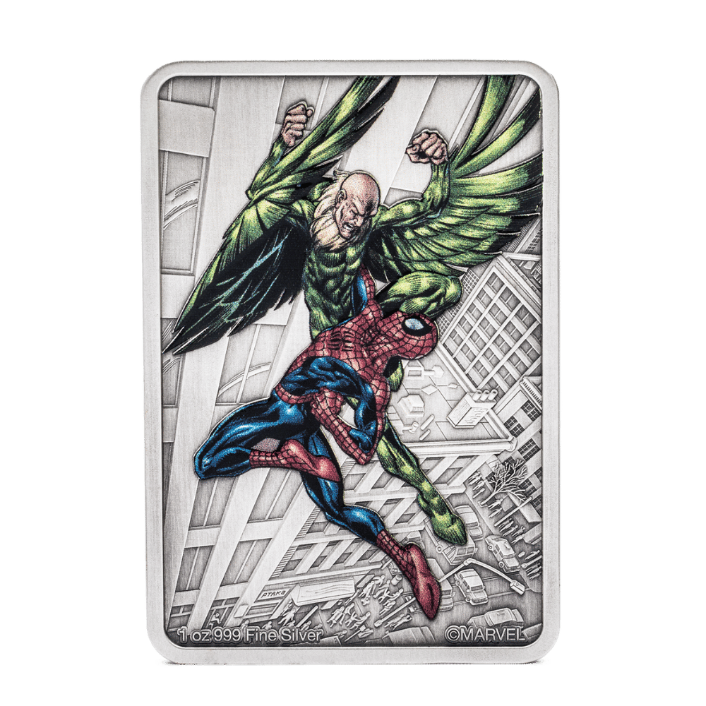 VULTURE Spiderman Villains 1 Oz Silver Coin $2 Niue 2024 - PARTHAVA COIN